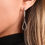 Thumbnail: Double Petal Silver Drop Earrings