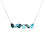 Thumbnail: Multi-Cut Blue Topaz 9ct White Gold Necklace