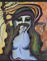 CARME PI pintora de la galería dart la catedral