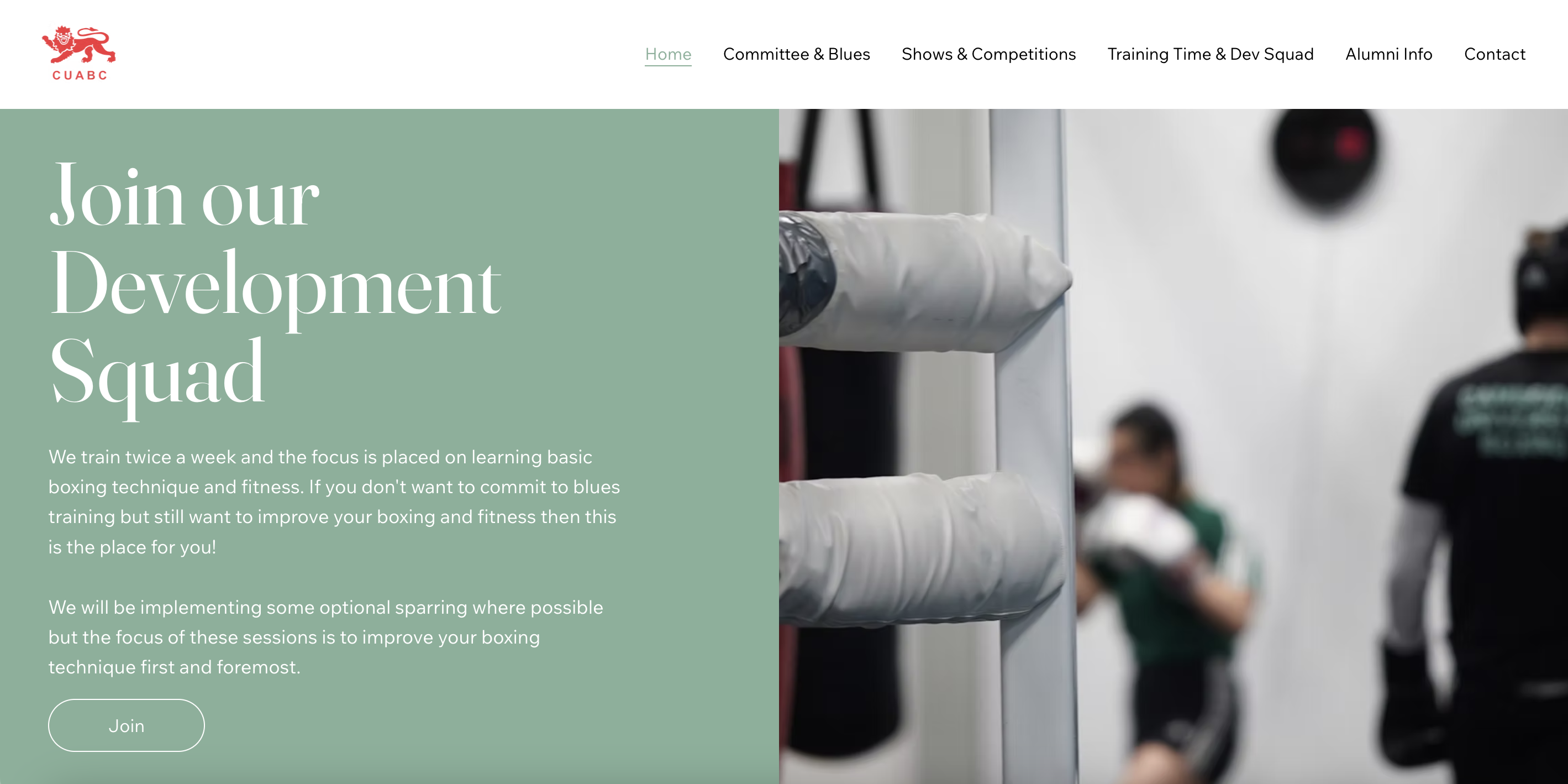 Cambridge university amateur boxing club website