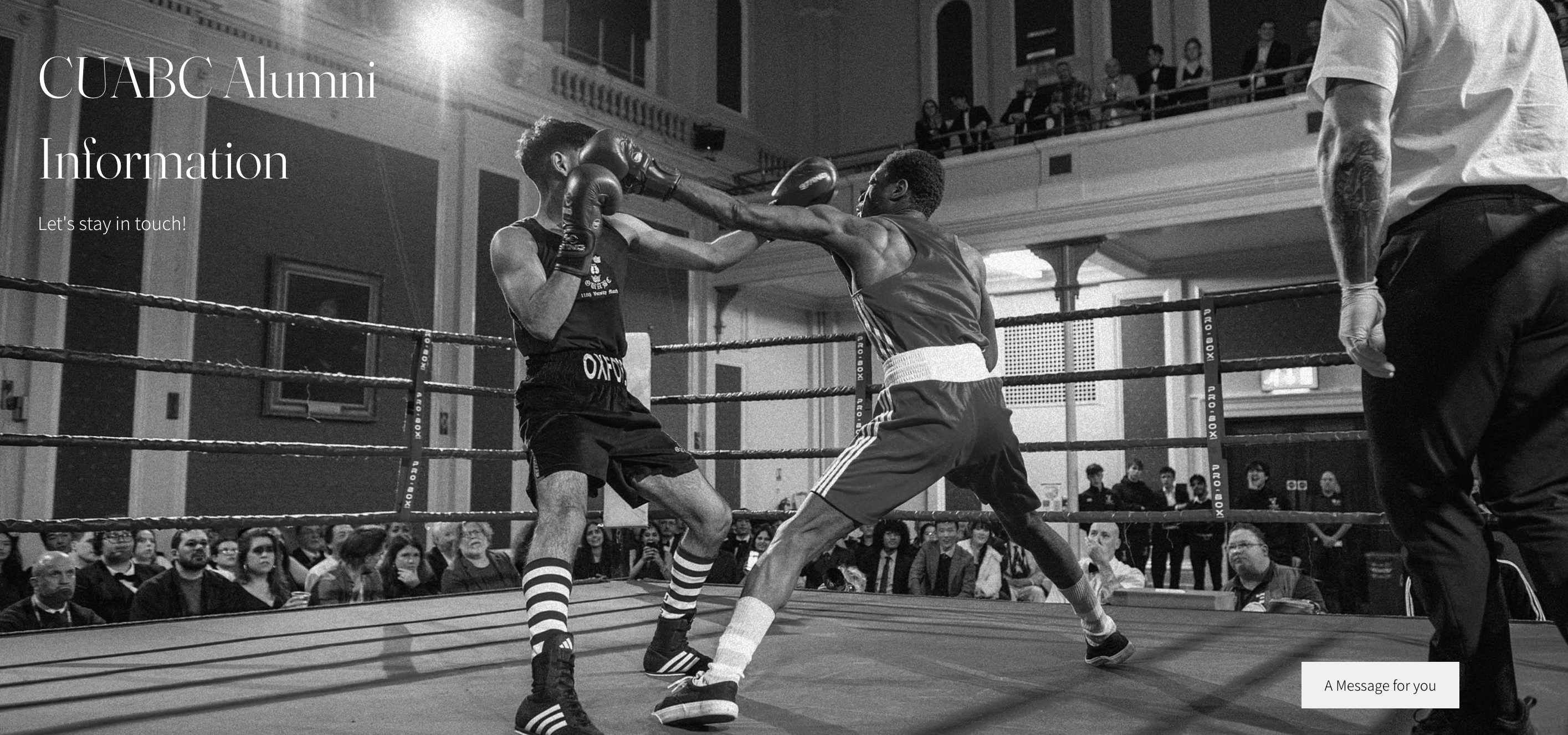 Cambridge university amateur boxing club website