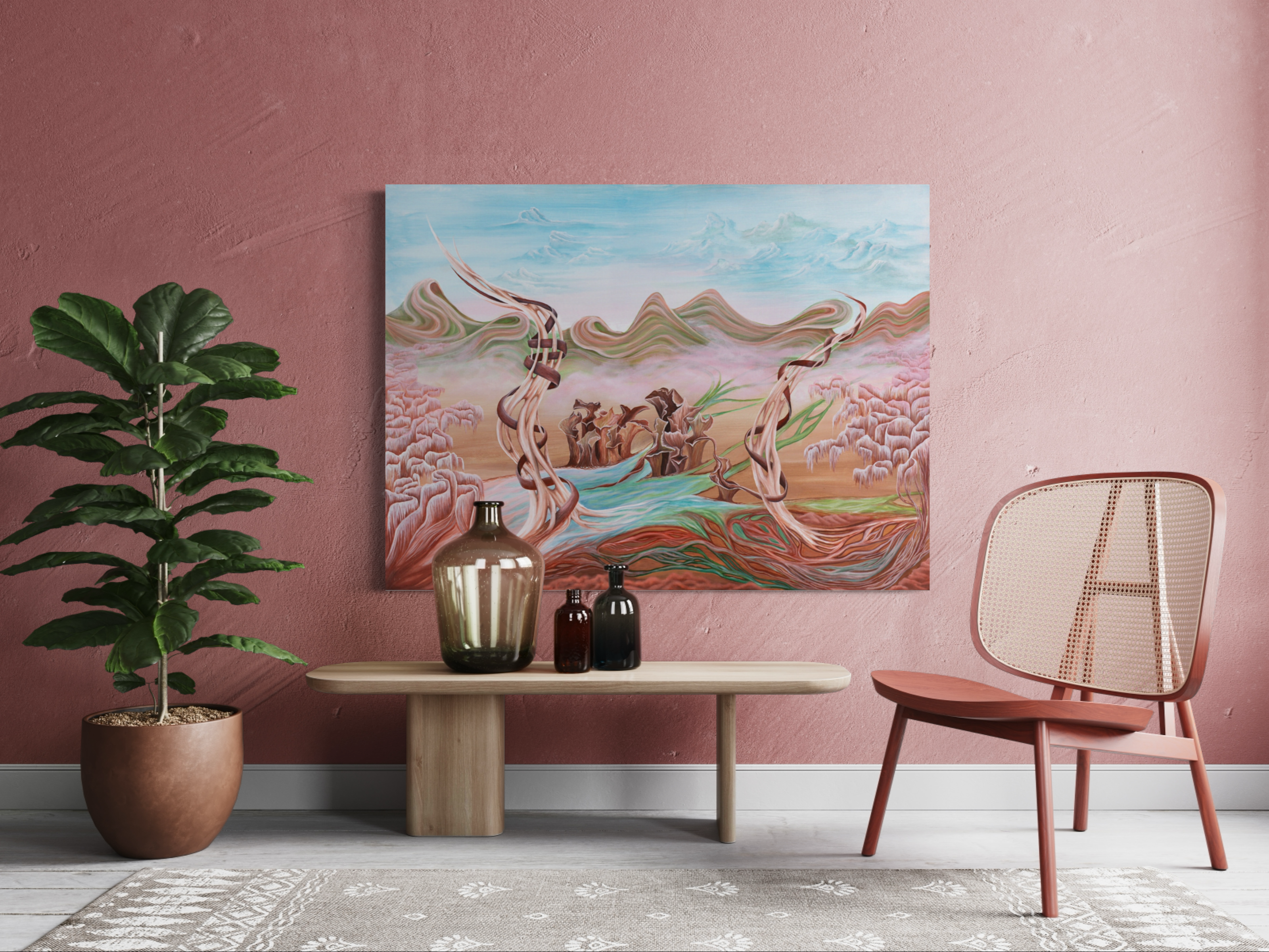 LIMITED EDITION 36" x 48" Canvas Print - Fluid Transcendence