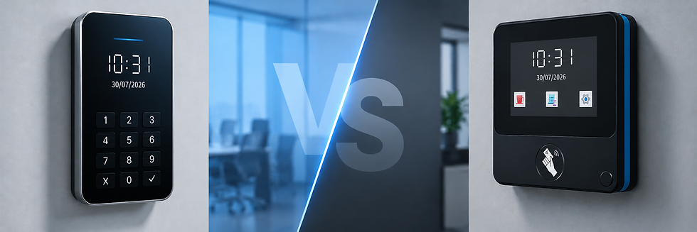 Comparatif badge RFID et code PIN pour badgeuse de pointage en entreprise