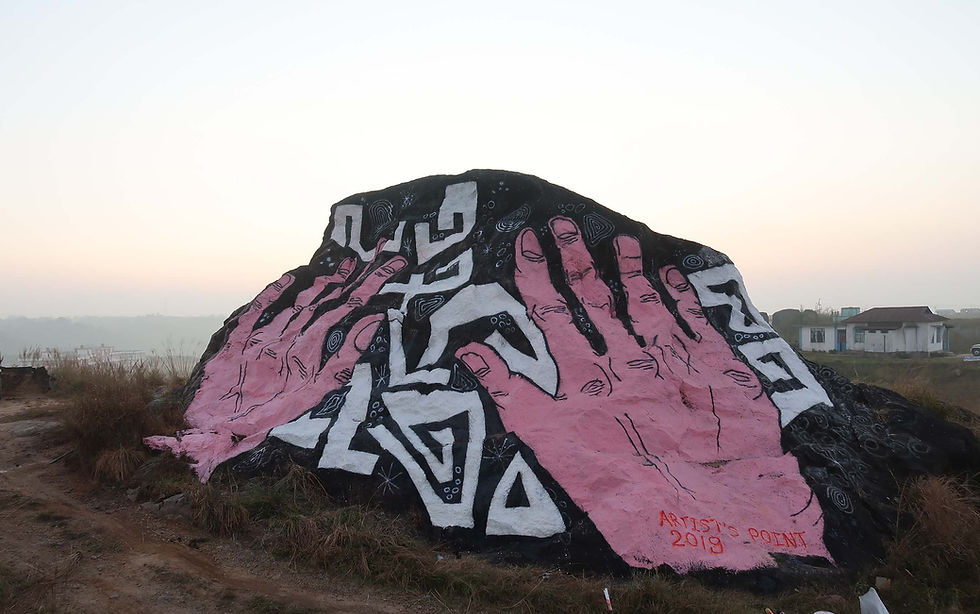 Christophe Riva, Mawkyrwat, Graffiti, 2019