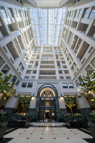 Building atrium with natural light
