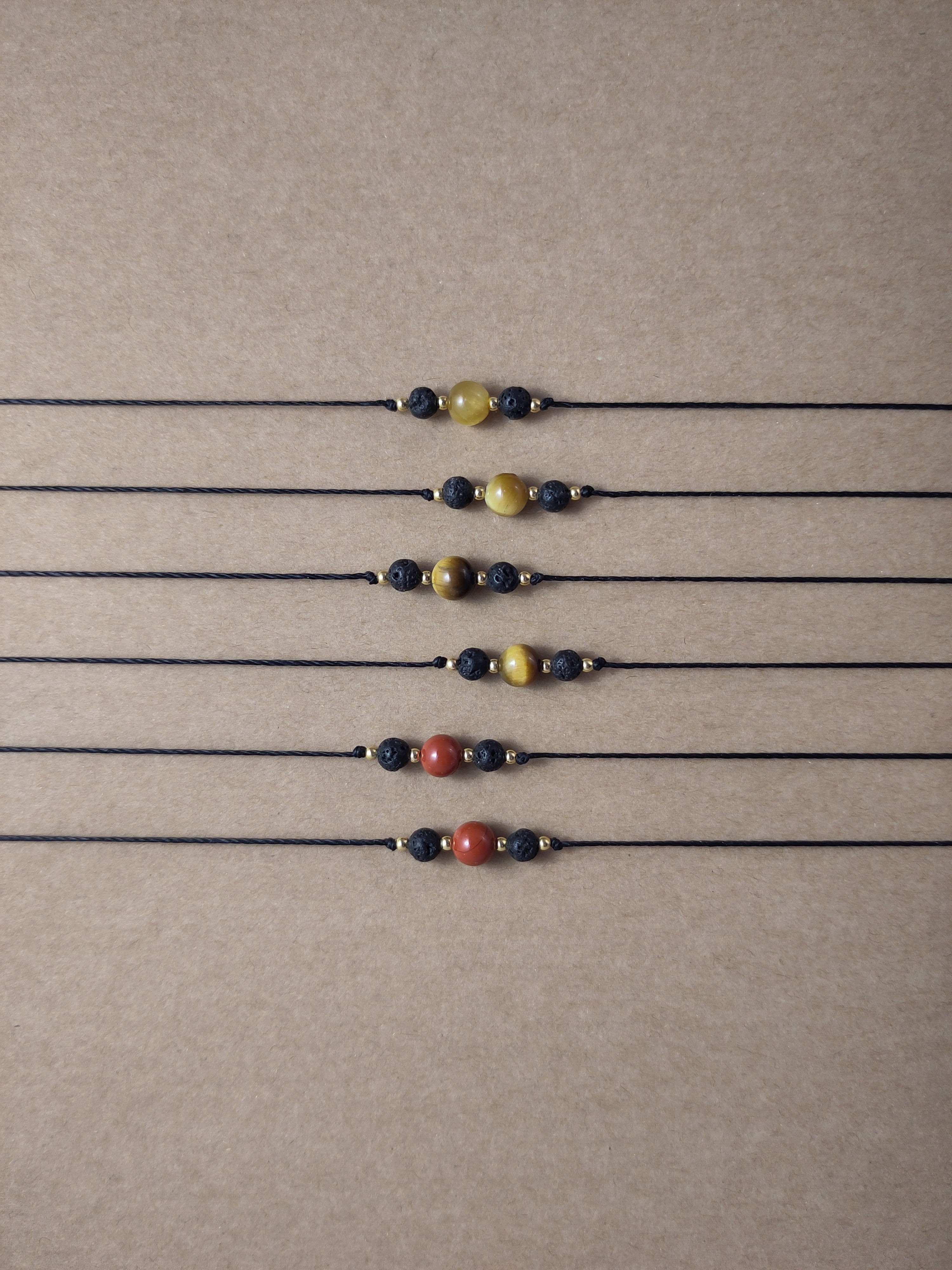 Diffuser-Armband Edelstein/gold