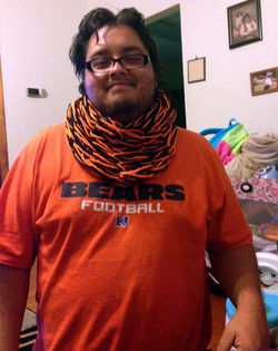 Black and orange Reflective scarf