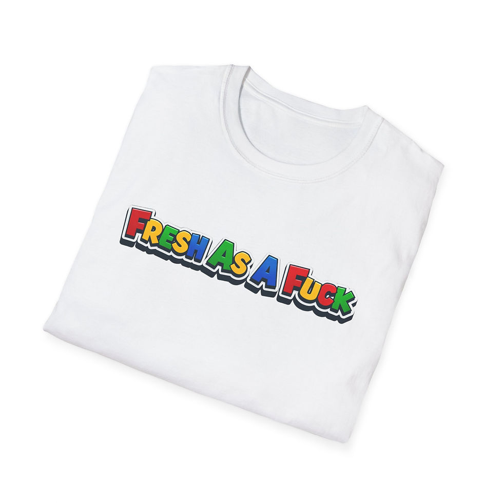 Thumbnail: Fresh As A F*** Colorful Retro World T-Shirt 
