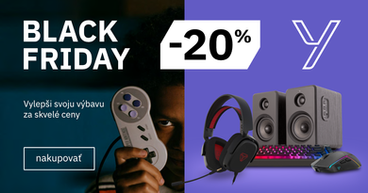 Predajný príspevok na sociálne siete - zľava 20% na herné príslušentsvo Yenkee, vizuál s klávesnicou, konzolou, reproduktormi, slúchadlami. 