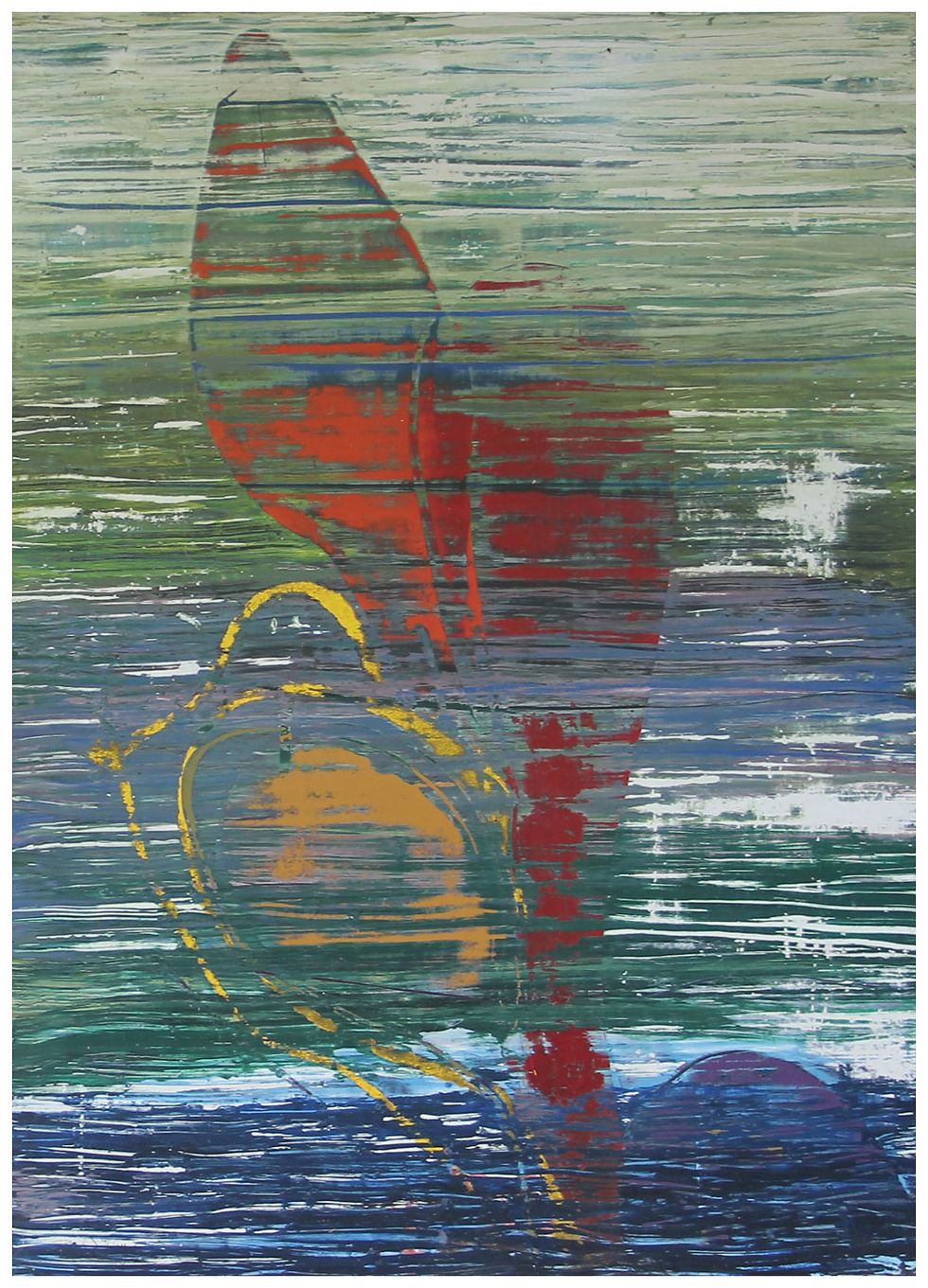 Courtyard Pond #2 - 24" x 33" $1,700