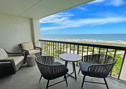 One of 2 large balconies