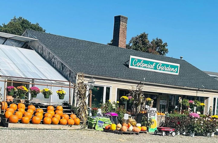 Concord Colonial Gardens Pumpkins Mums Fall Patio Pots