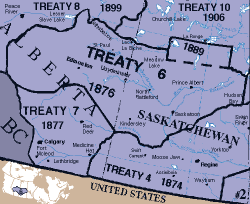 Map of Treaty 6