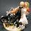 Thumbnail: Tropical Destination Harley Motorcycle Wedding Cake Topper