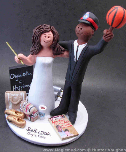 Thumbnail: Police Officer's Wedding Cake Topper
