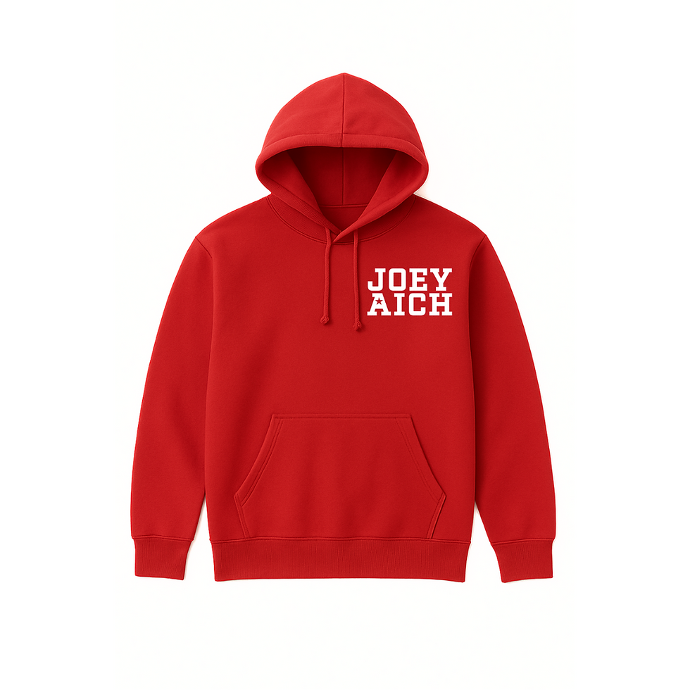 Red Joey Aich Logo Hoodie