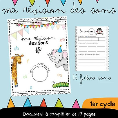 Document de révision des sons - 1er cycle