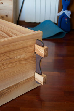 Letto matrimoniale in frassino Olivato  (8)