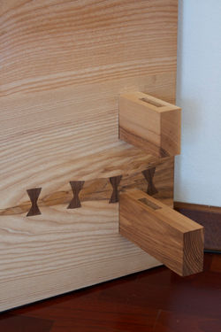 Letto matrimoniale in frassino Olivato  (4)