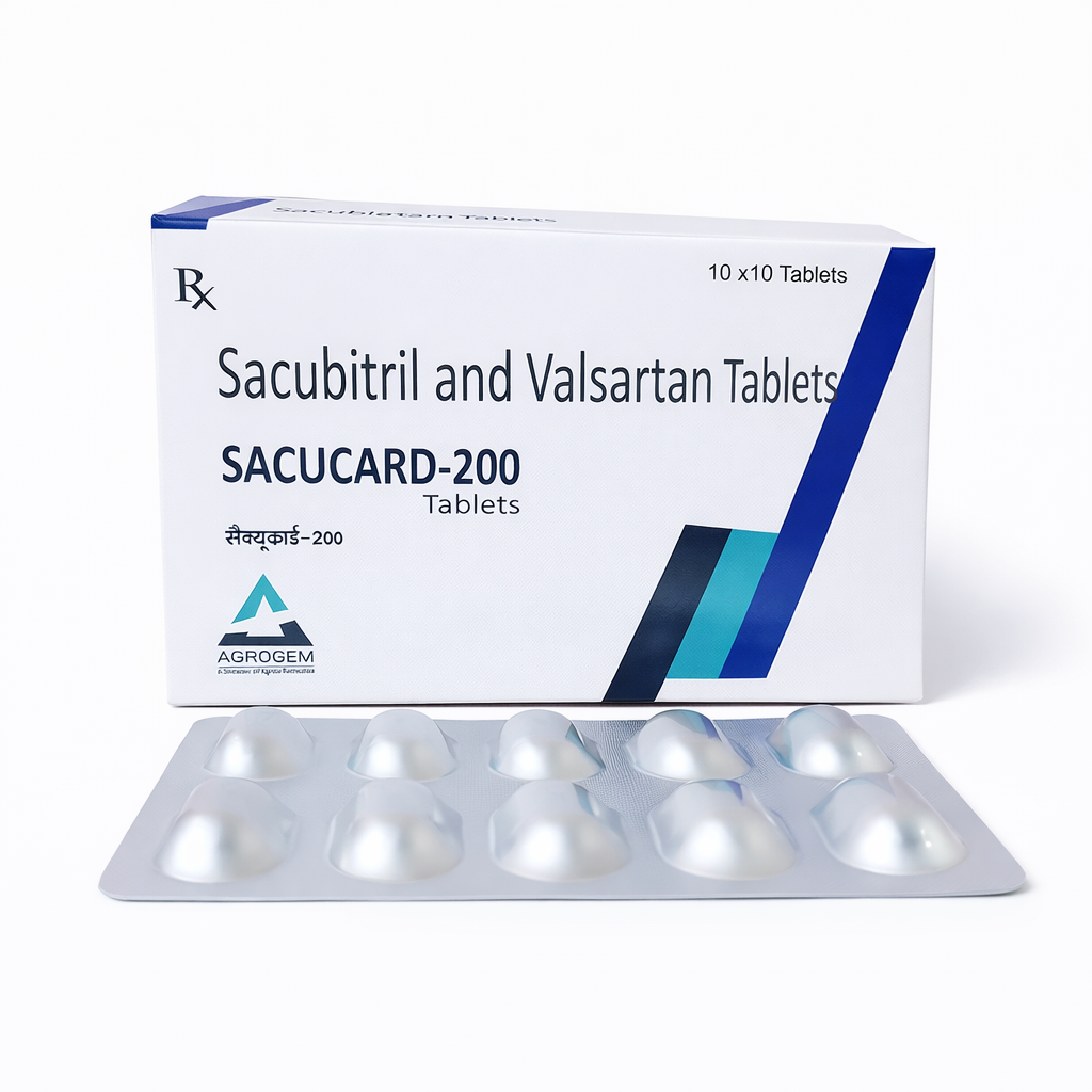 Sacucard-200 Sacubitril & Valsartan Tablets