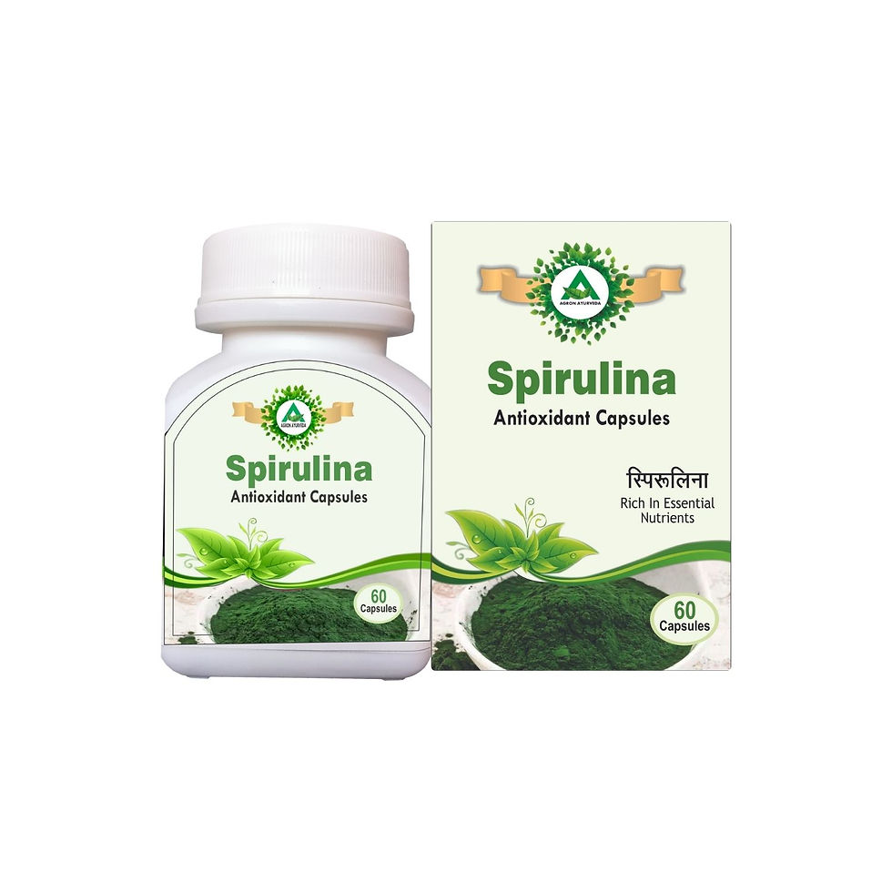 Spirulina Capsules - Ayurvedic & Herbal Medicine for Antioxidant
