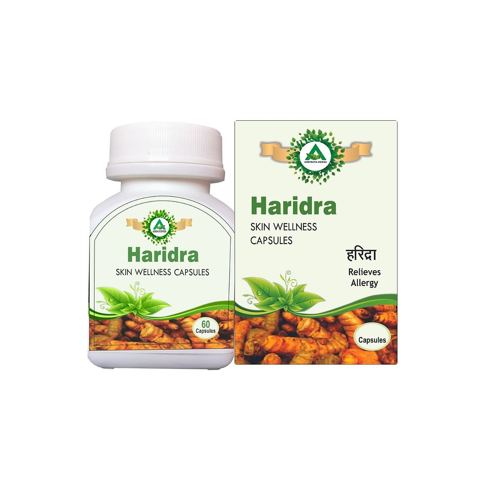 Haridra Capsule - Ayurvedic & Herbal Medicine for Skin Wellness