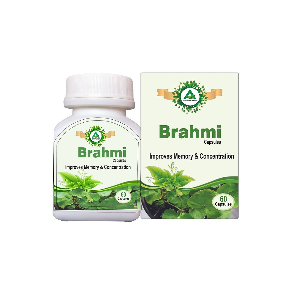 Brahmi Capsules - Ayurvedic & Herbal Medicine for Memory & Concentration
