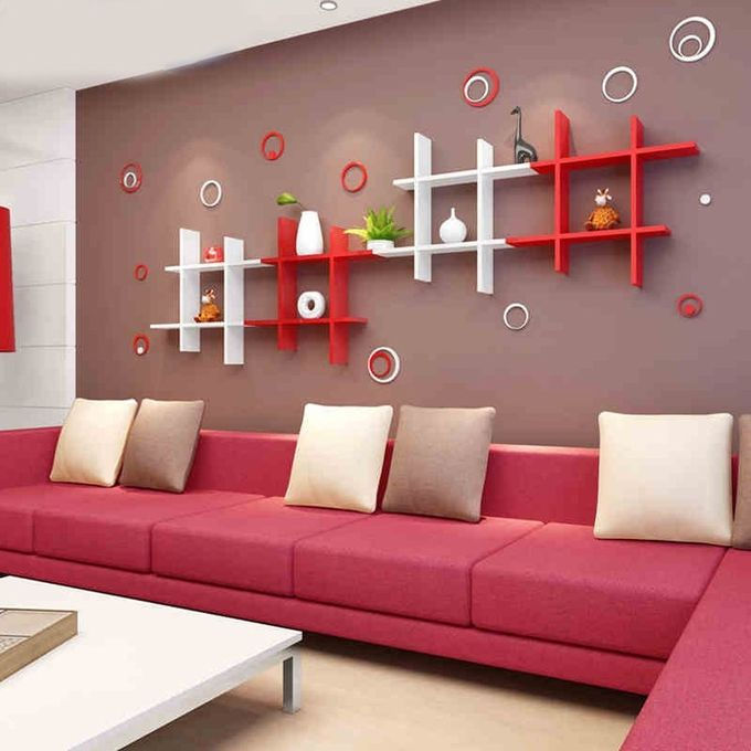 Thumbnail: Modern Decor Shelf #Square WHITE