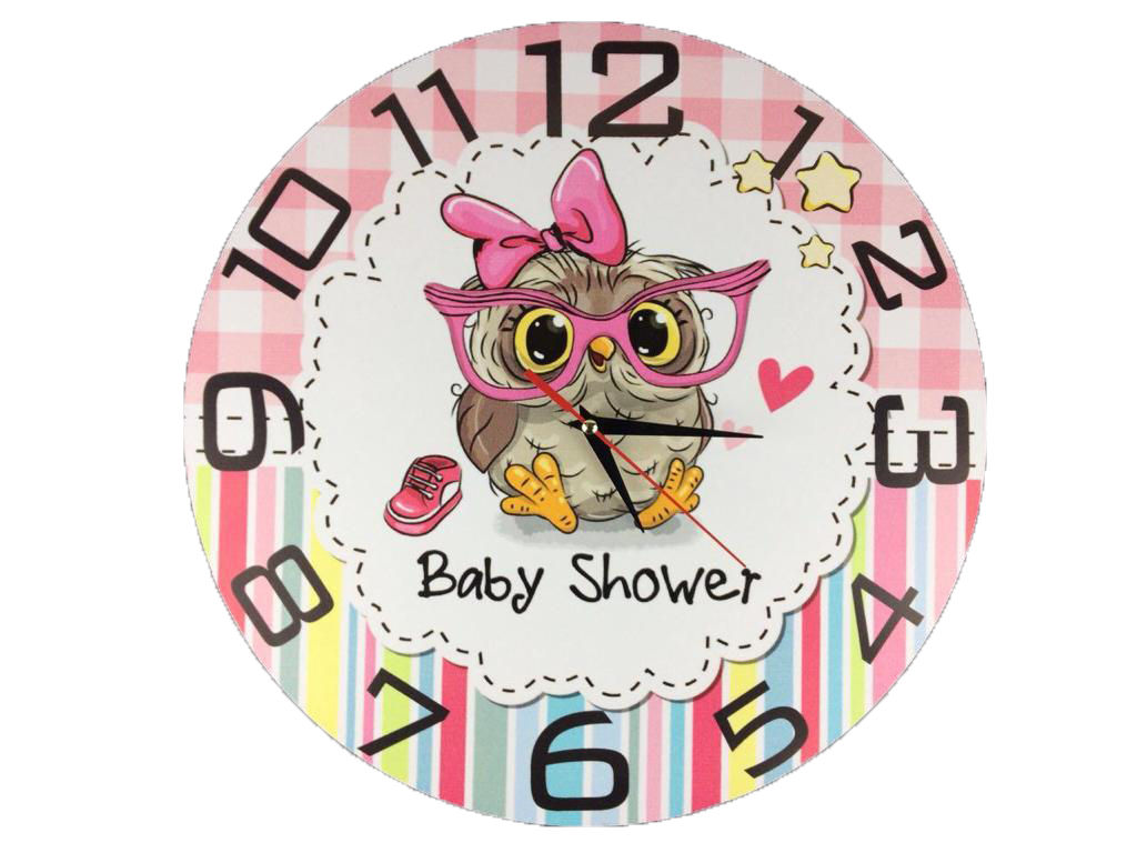 Baby Shower Wall Clock for Kids Room
