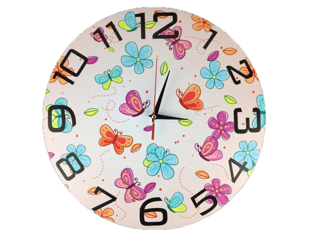 Colorful butterfly Wall Clock for Kids