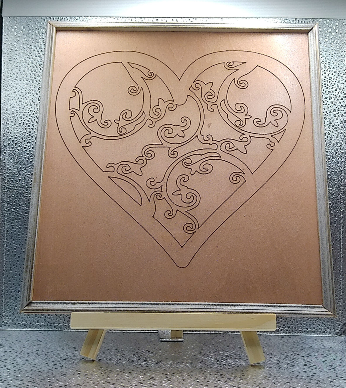 Beautiful laser Heart