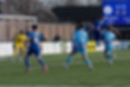 Ethan Mann leaps to score his first goal for the Bucks 
