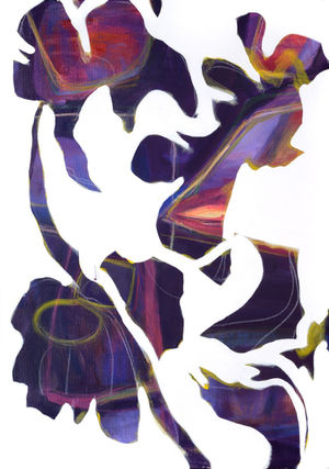 Fractured Flowers White #1