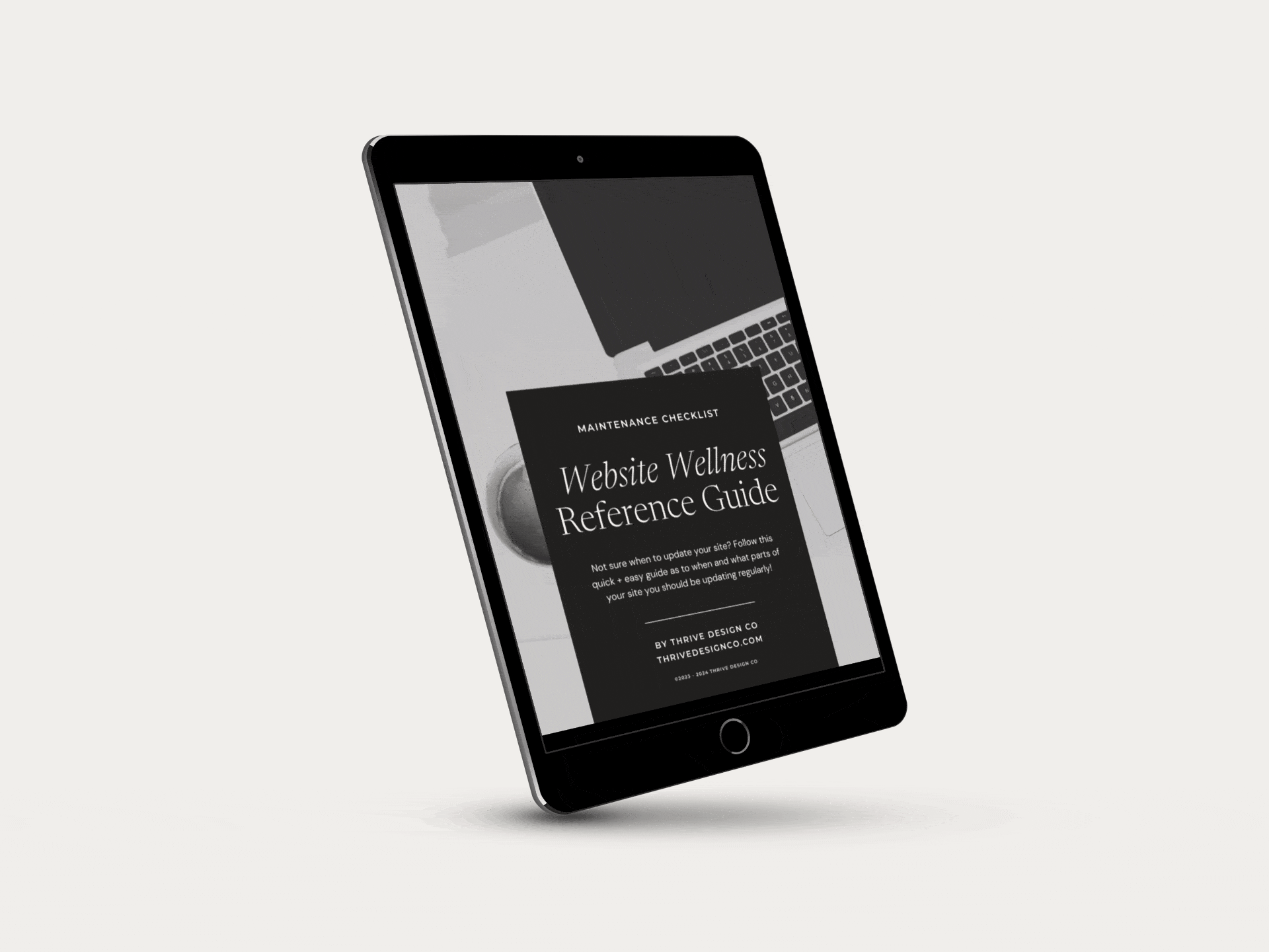 website maintenance guide mockup gif