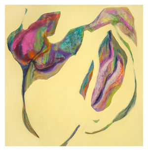 Abstract Fractured Flowers Yellow #2