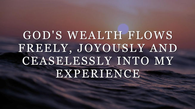 Joseph Murphy - Wealth Affirmation - Meditation - Mantra | God's Wealth Flows Freely (10min Loop)