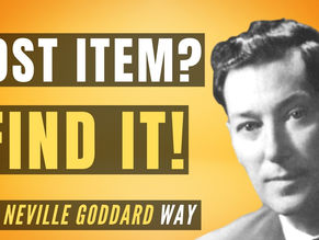 The SECRET to Finding LOST or STOLEN Items (WORKS LIKE MAGIC!) | Neville Goddard