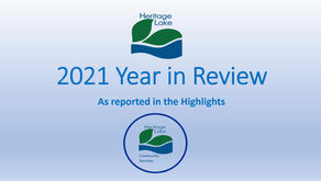 2021 Heritage Lake Year in Review