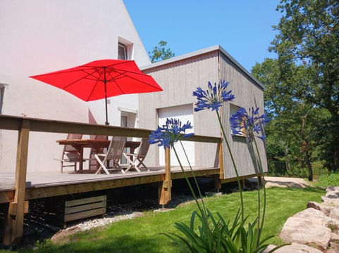 Extension bois et terrasse en lames Cumaru Morbihan