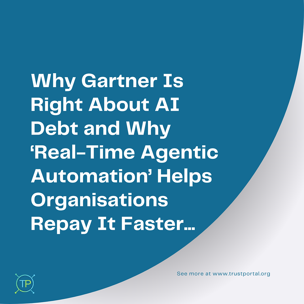 Why Gartner Is Right About 'AI Debt' and Why ‘Real-Time Agentic Automation’ Helps Organisations Repay It Faster 