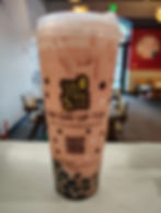 Watermelon milk tea