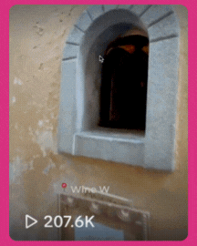 A GIF of a video Claire Sharp created for organic TikTok.