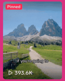 A GIF of a video Claire Sharp created for organic TikTok.