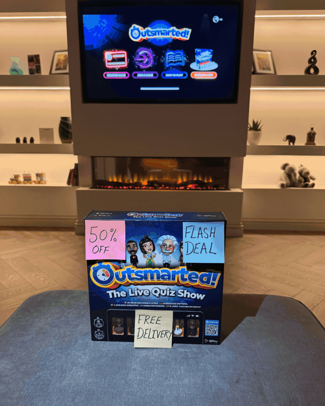 A Gif that shows a mixture of Claire sharp's ad creative designs.