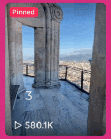 A GIF of a video Claire Sharp created for organic TikTok.