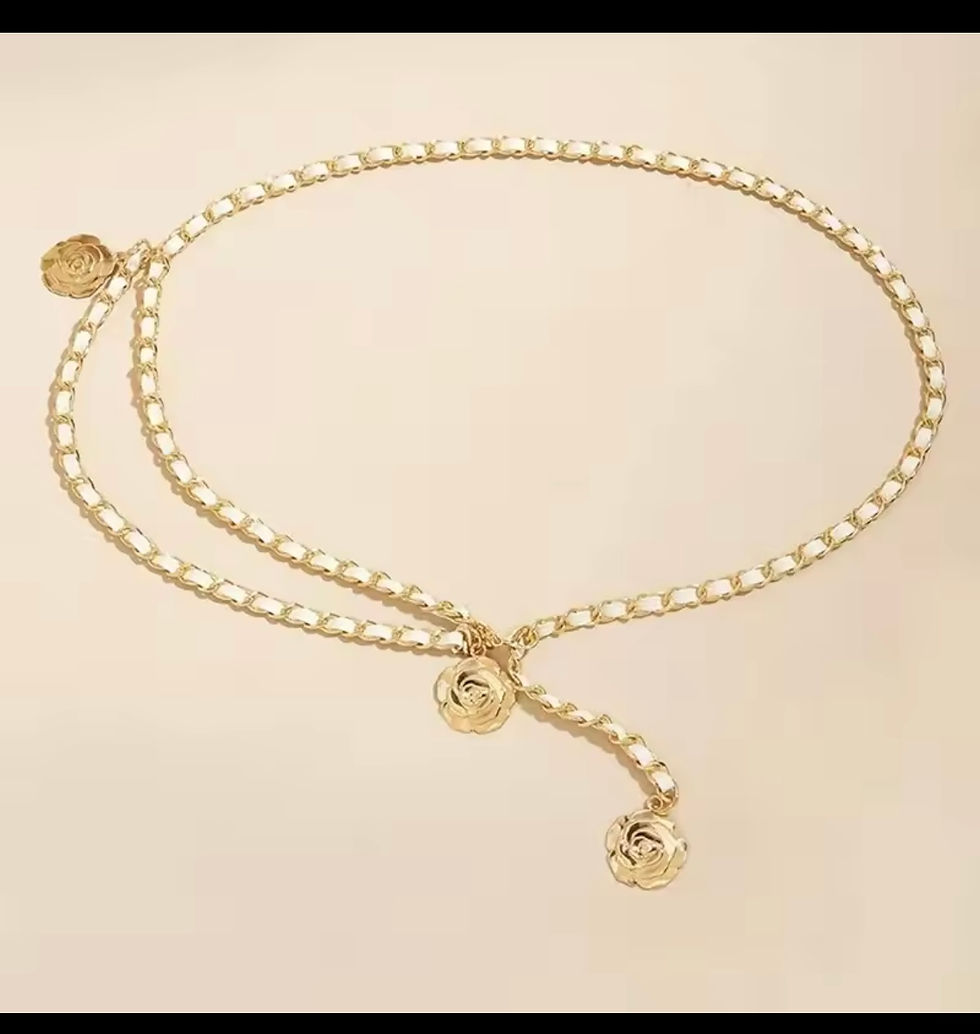 Thumbnail: Gold Rose  Waist Chain