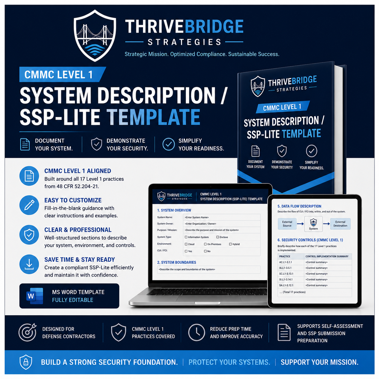 CMMC Level 1 System Description / SSP-Lite Template