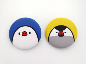 文鳥星人圓形胸章