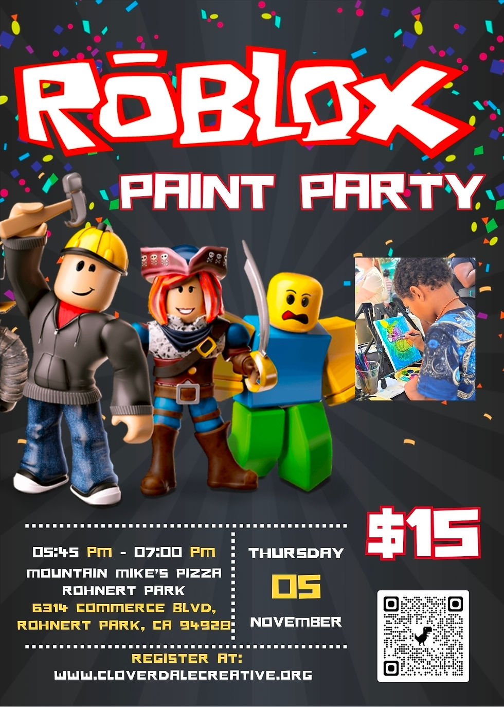 🎮 Roblox Paint Party 🎮| ROHNERT PARK