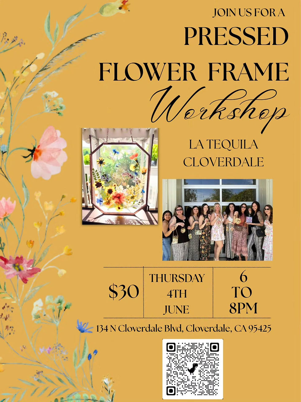 ✨️ Pressed Flower Frame Workshop | CLOVERDALE